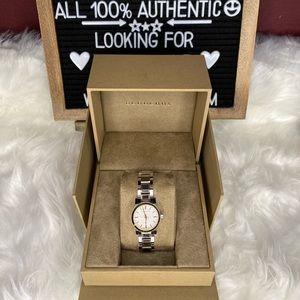 ‼️SOLD‼️BURBERRY The City Silver Dial Two-tone Stainless Steel Ladies Watch 26mm
